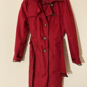 Kneath cole tranch coat red color